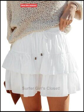 Flowy Ruffled Tiered Skorts High Waist Tennis Golf Comfy Shorts